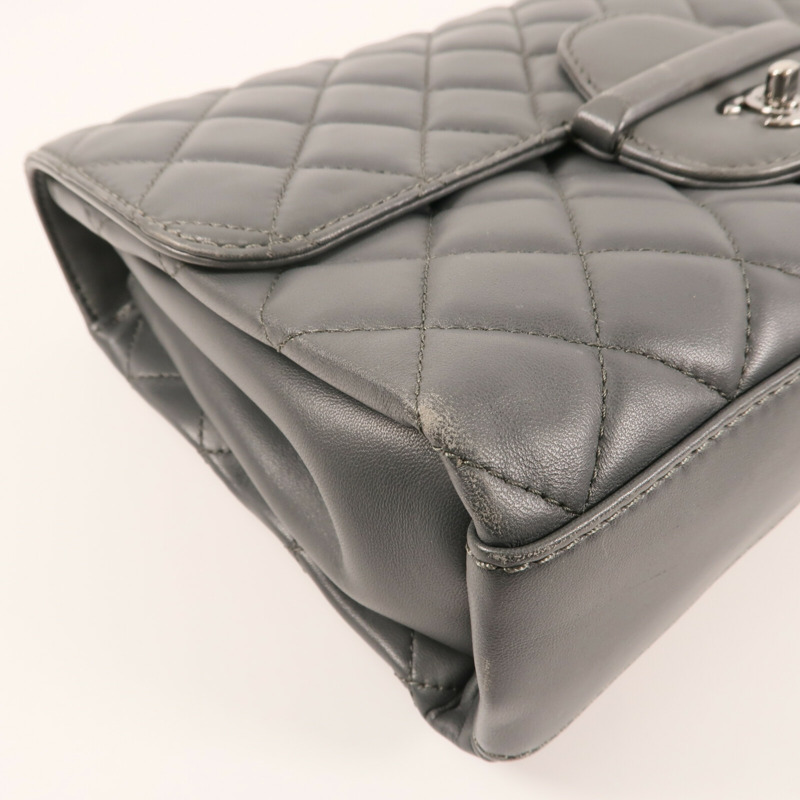 CHANEL 羊皮皮革Shoulder Bag銀扣鏈帶肩背袋-6