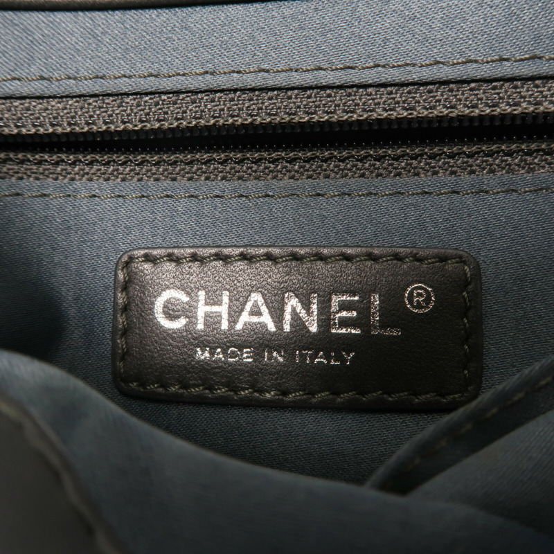 CHANEL 羊皮皮革Shoulder Bag銀扣鏈帶肩背袋-12