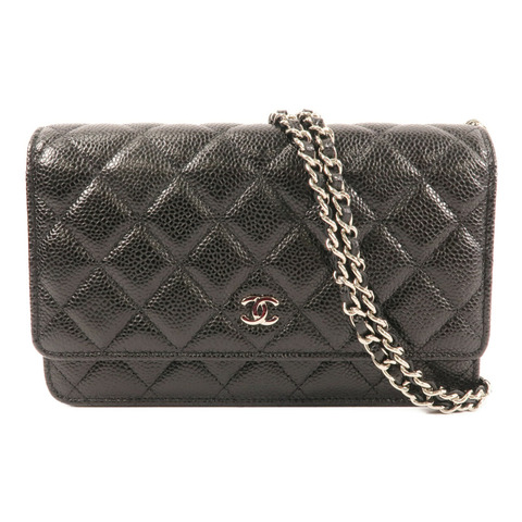 CHANEL WOC Wallet On Chain銀扣鏈帶肩背袋
