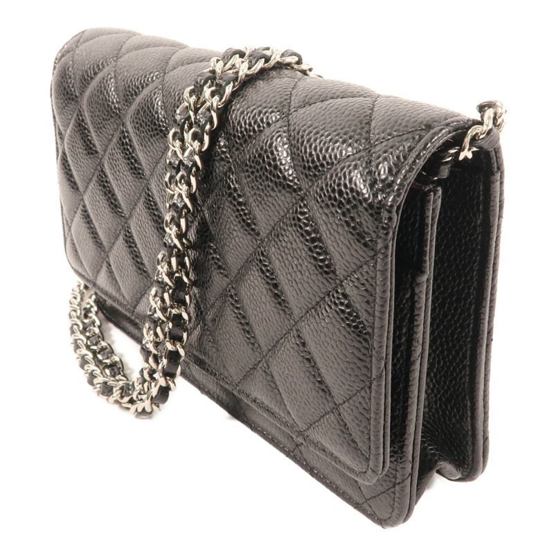 CHANEL WOC Wallet On Chain銀扣鏈帶肩背袋-2