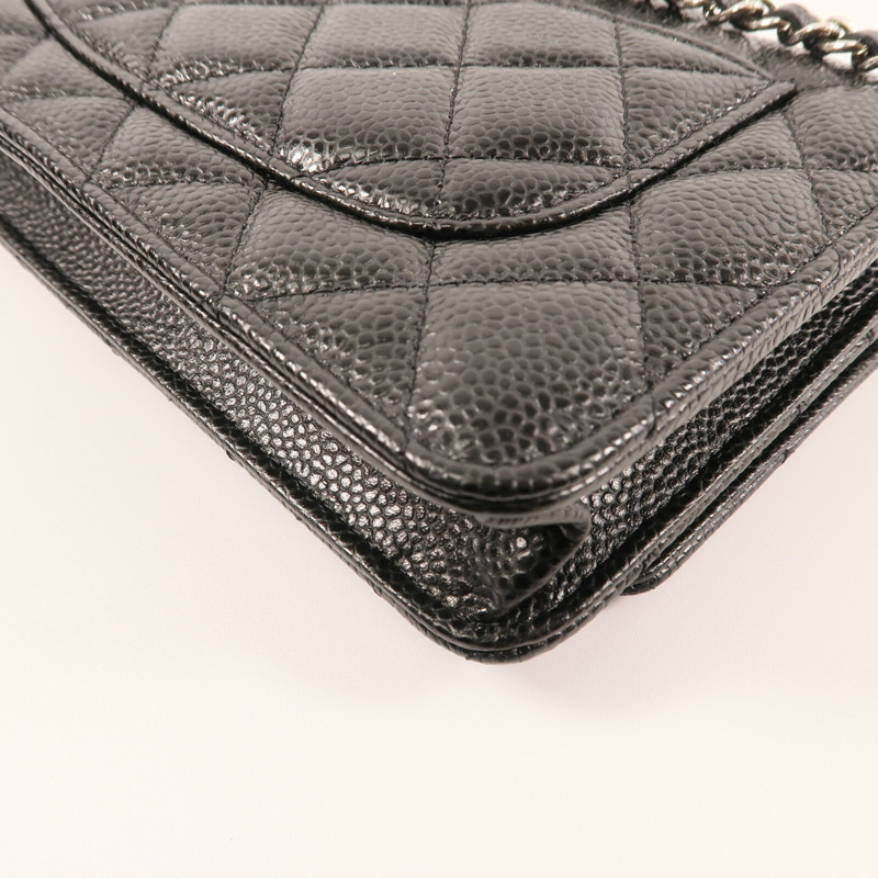 CHANEL WOC Wallet On Chain銀扣鏈帶肩背袋-7