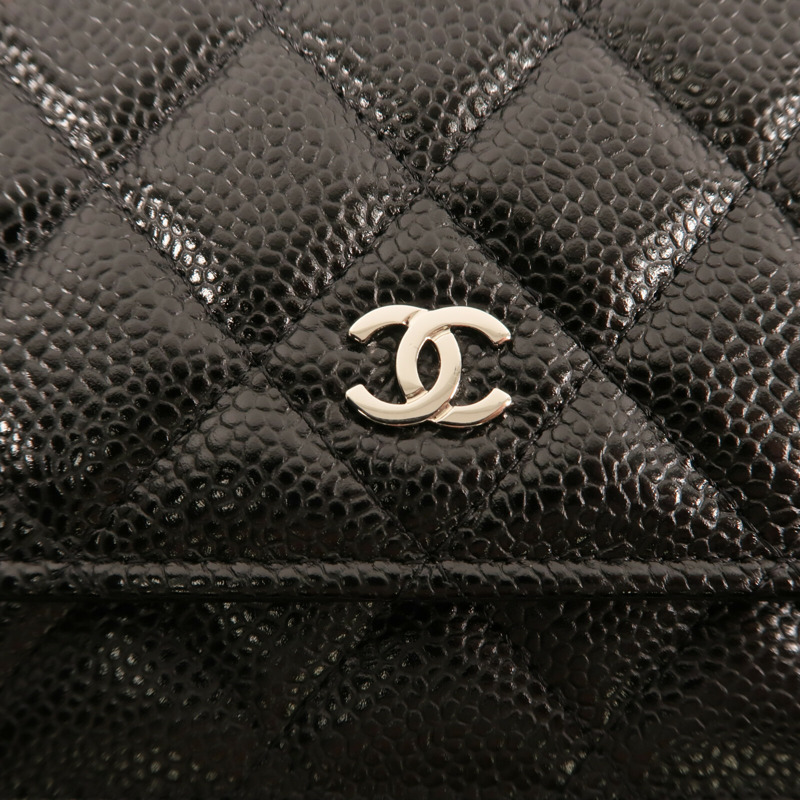 CHANEL WOC Wallet On Chain銀扣鏈帶肩背袋-9