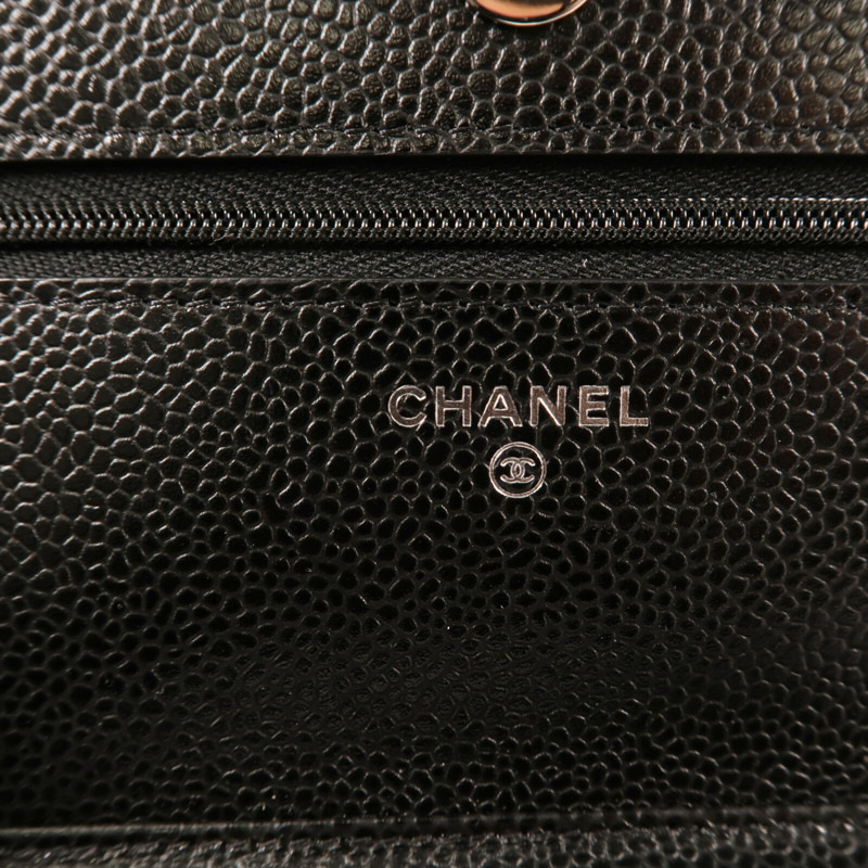 CHANEL WOC Wallet On Chain銀扣鏈帶肩背袋-10