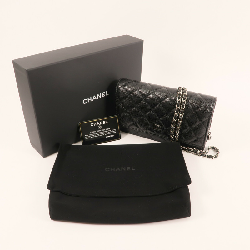 CHANEL WOC Wallet On Chain銀扣鏈帶肩背袋-14