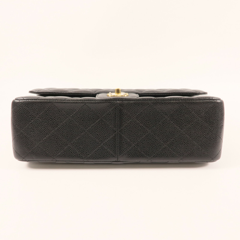CHANEL 牛皮皮革Large Classic金扣鏈帶肩背袋-3