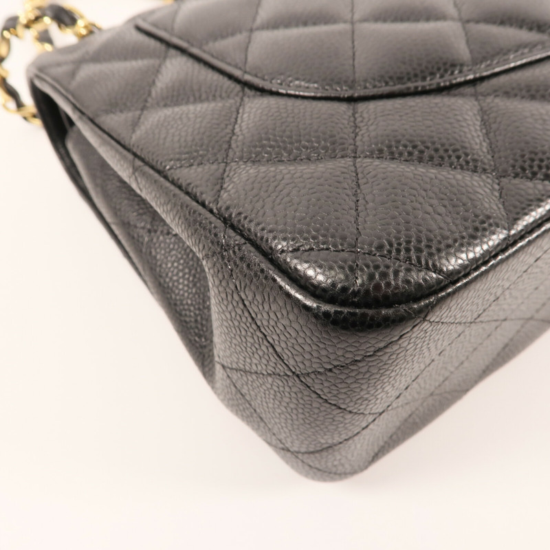 CHANEL 牛皮皮革Large Classic金扣鏈帶肩背袋-9