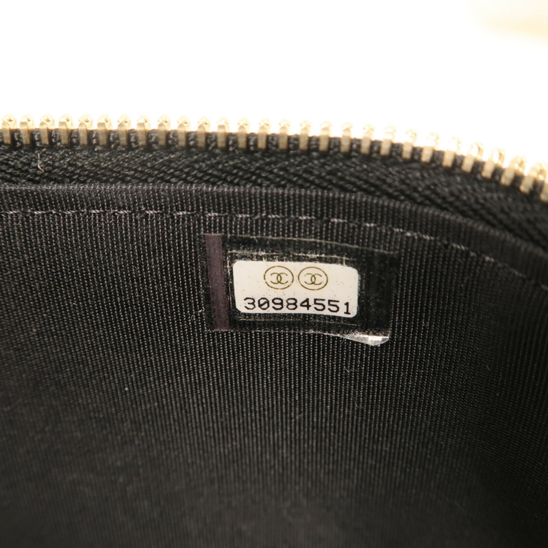 CHANEL Raffia Vanity Case金扣鏈帶肩背袋-14