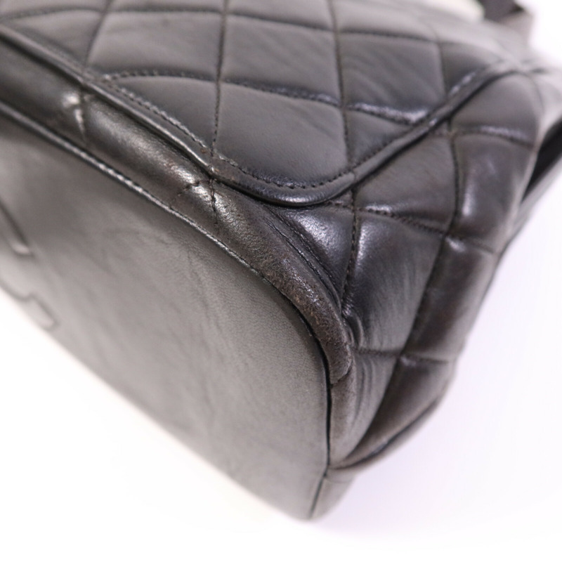 CHANEL 羊皮皮革Vintage Shoulder Bag金扣肩背袋-10