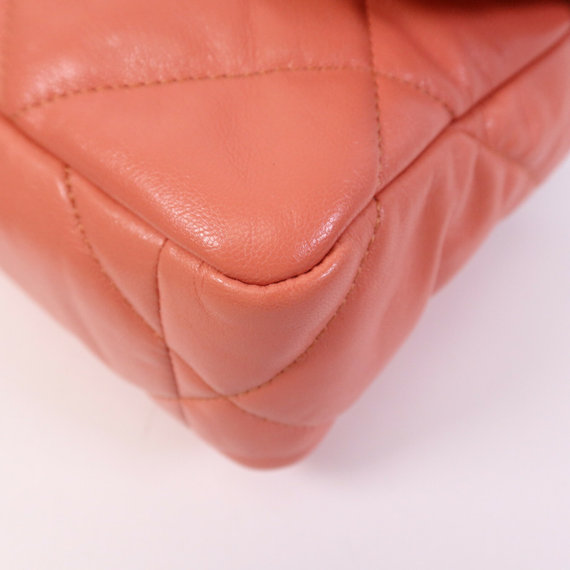 CHANEL 牛皮皮革C19 Small金扣手挽肩背兩用袋-10