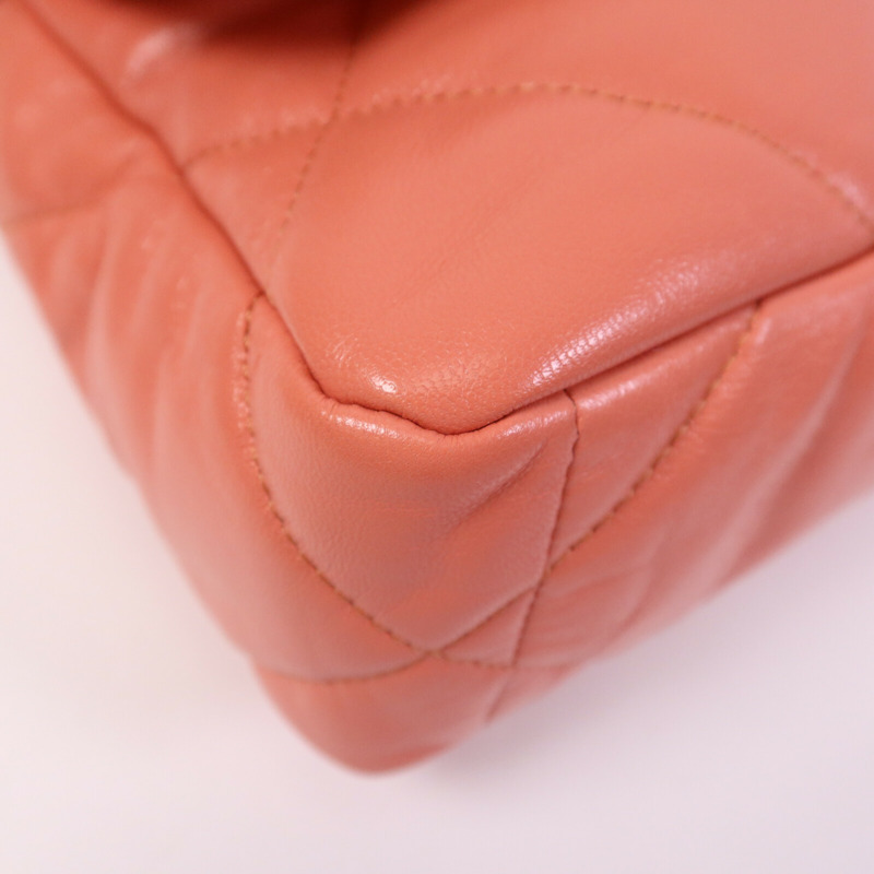 CHANEL 牛皮皮革C19 Small金扣手挽肩背兩用袋-11