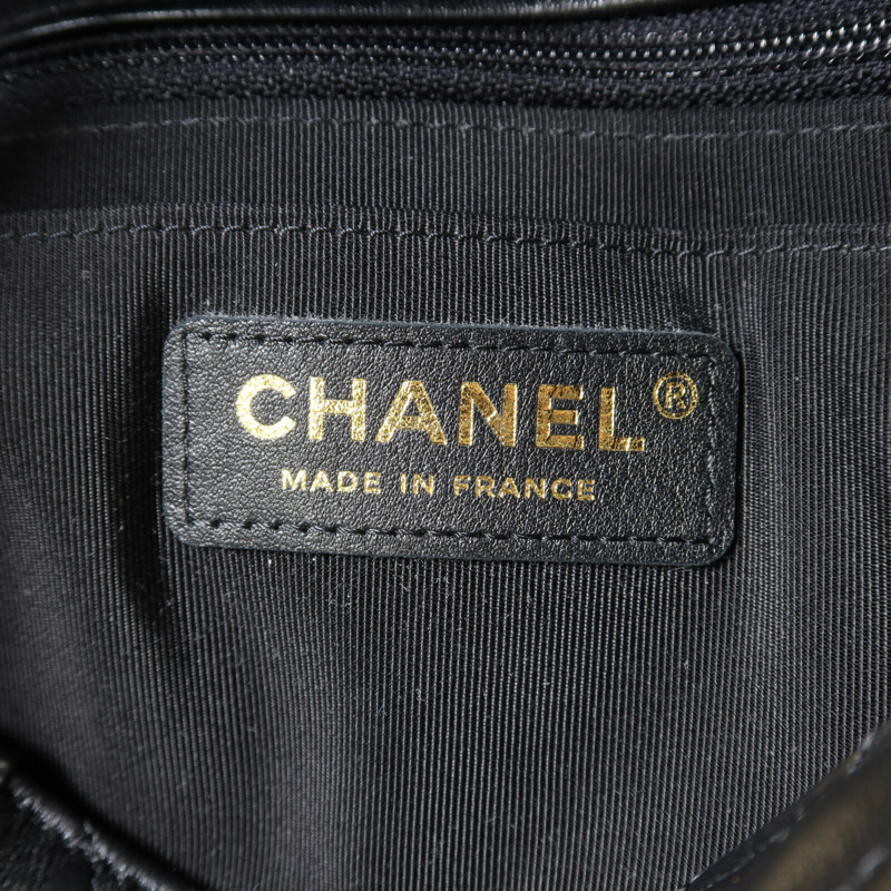 CHANEL 牛皮皮革Shoulder Bag金扣鏈帶肩背袋-5