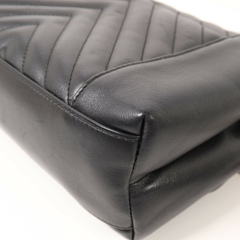 CHANEL 牛皮皮革Shoulder Bag金扣鏈帶肩背袋-13