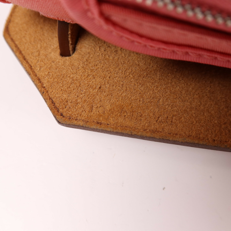 HERMES 帆布Herbag PM銀扣手挽肩背兩用袋Rose Azalee-6