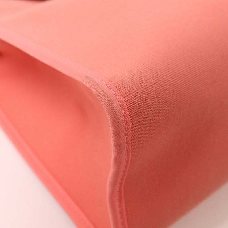 HERMES 帆布Herbag PM銀扣手挽肩背兩用袋Rose Azalee-10