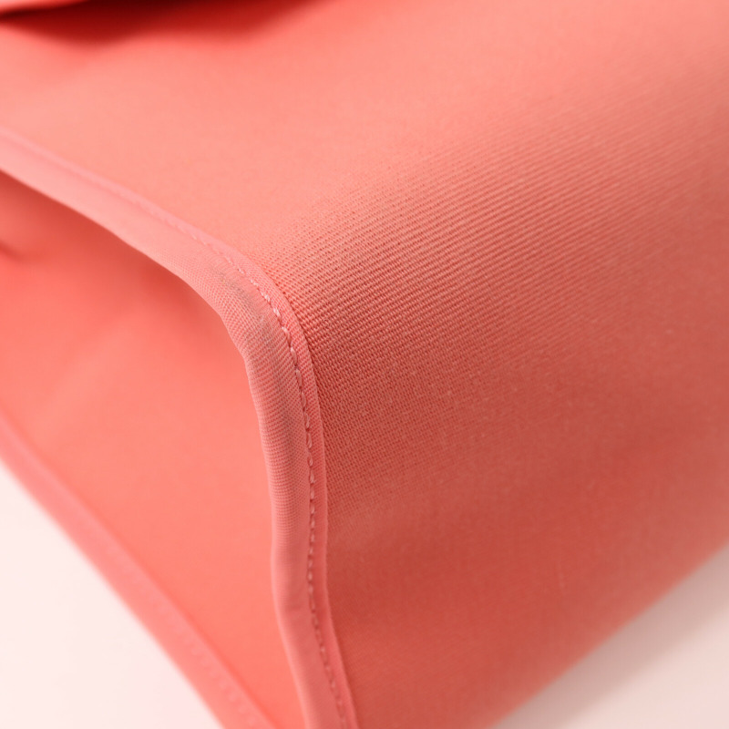 HERMES 帆布Herbag PM銀扣手挽肩背兩用袋Rose Azalee-12