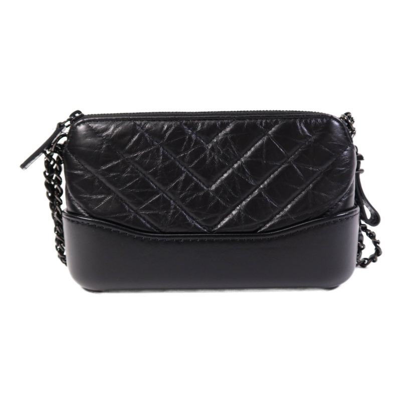 CHANEL 羊皮皮革Gabrielle Wallet On Chain鏈帶肩背袋-1