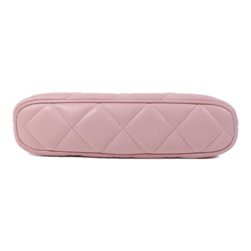 CHANEL 羊皮皮革Shoulder Bag金扣鏈帶肩背袋-3
