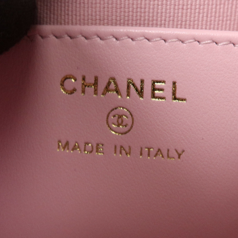 CHANEL 羊皮皮革Shoulder Bag金扣鏈帶肩背袋-5