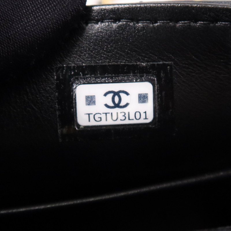 CHANEL 牛皮皮革Coco Handle Nano金扣鏈帶手挽肩背兩用袋-7