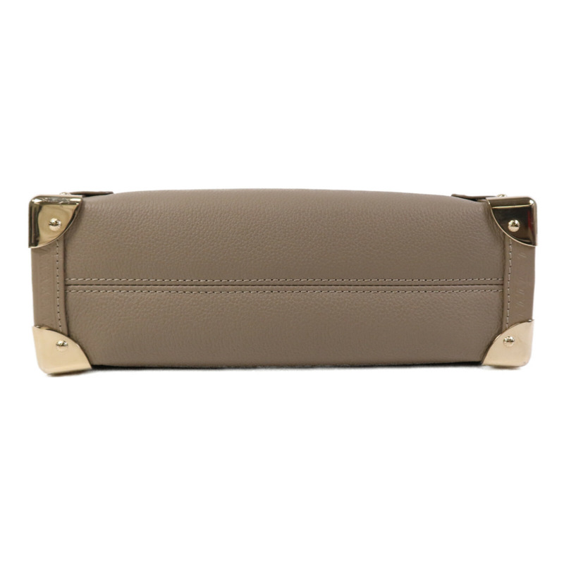 LOUIS VUITTON 牛皮皮革Side Trunk MM金扣肩背袋-3