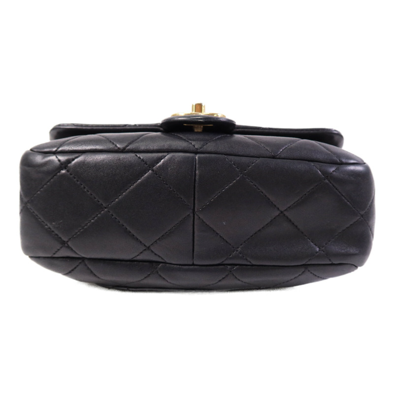 CHANEL 牛皮皮革Chain Shoulder Bag金扣手挽肩背兩用袋-3