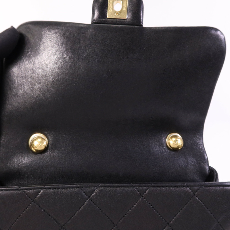 CHANEL 牛皮皮革Chain Shoulder Bag金扣手挽肩背兩用袋-15