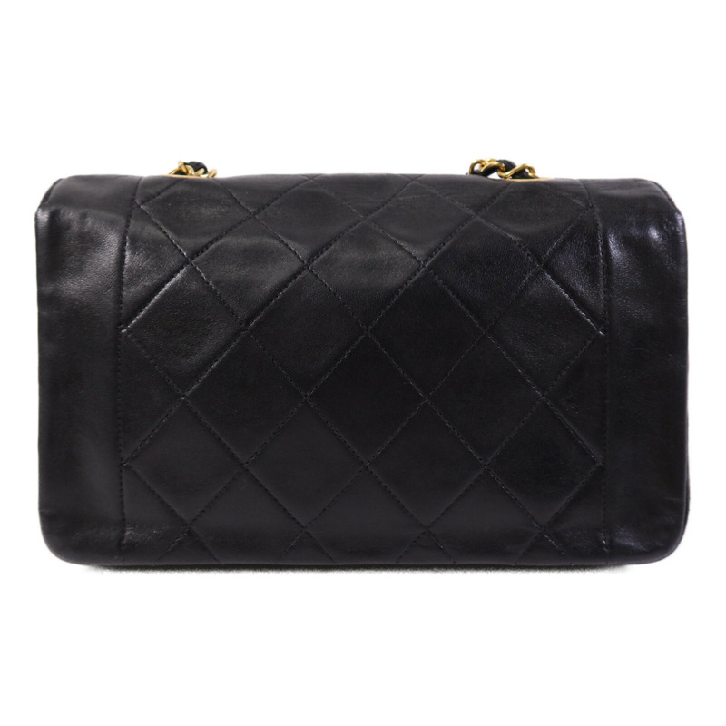 CHANEL 羊皮皮革Diana Bag金扣鏈帶肩背袋-1
