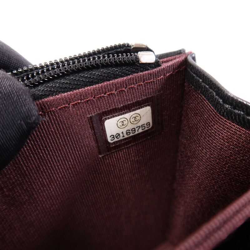 CHANEL 羊皮皮革Mini Wallet On Chain銀扣鏈帶肩背袋-6