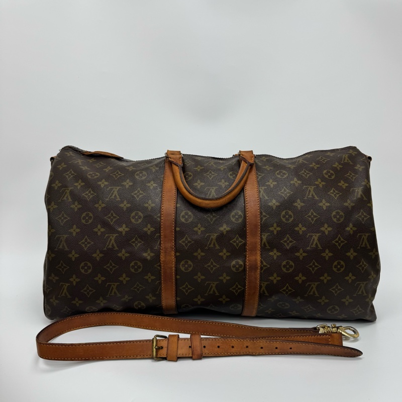 Louis Vuitton Keepall 50旅行袋 vintage 中古 二手 手提 斜背-8