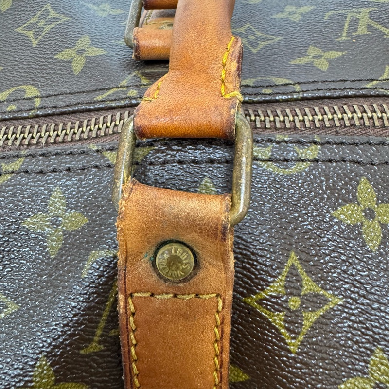 Louis Vuitton Keepall 50旅行袋 vintage 中古 二手 手提 斜背-24