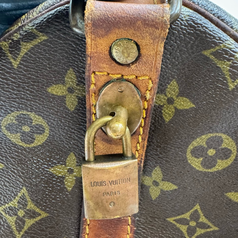 Louis Vuitton Keepall 50旅行袋 vintage 中古 二手 手提 斜背-26