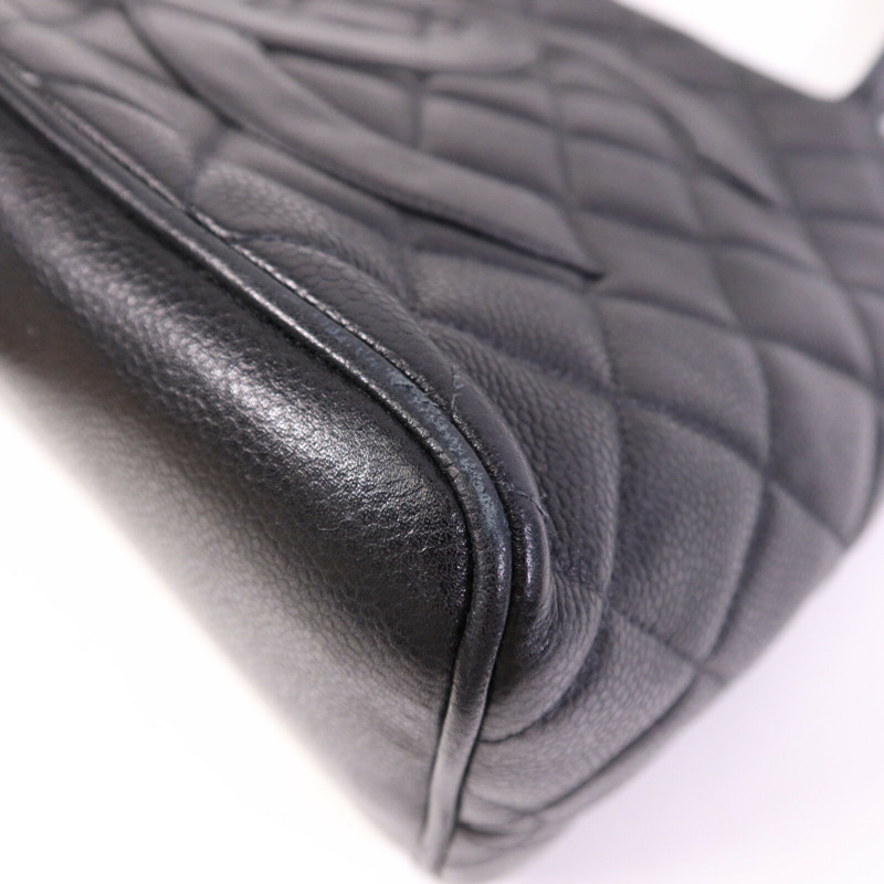 CHANEL 牛皮皮革Vintage Tote Bag金扣手挽袋-11