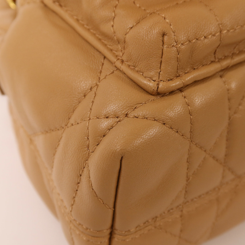 Dior 牛皮皮革Nano Caro Bucket Bag金扣手挽肩背兩用袋-11