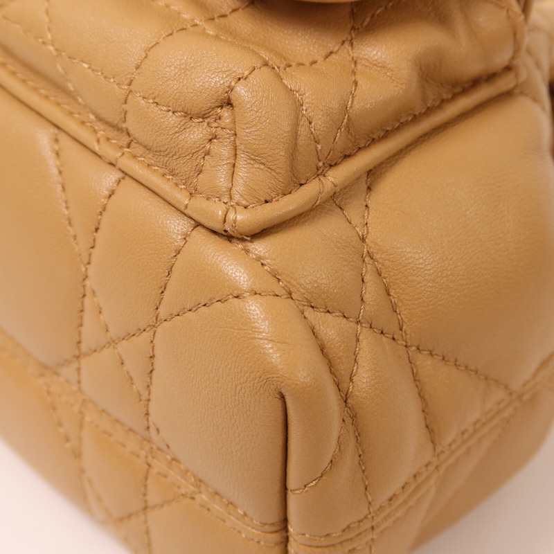 Dior 牛皮皮革Nano Caro Bucket Bag金扣手挽肩背兩用袋-12