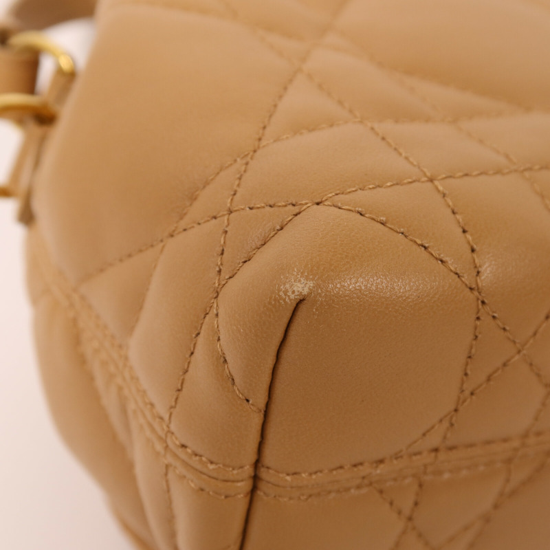 Dior 牛皮皮革Nano Caro Bucket Bag金扣手挽肩背兩用袋-13