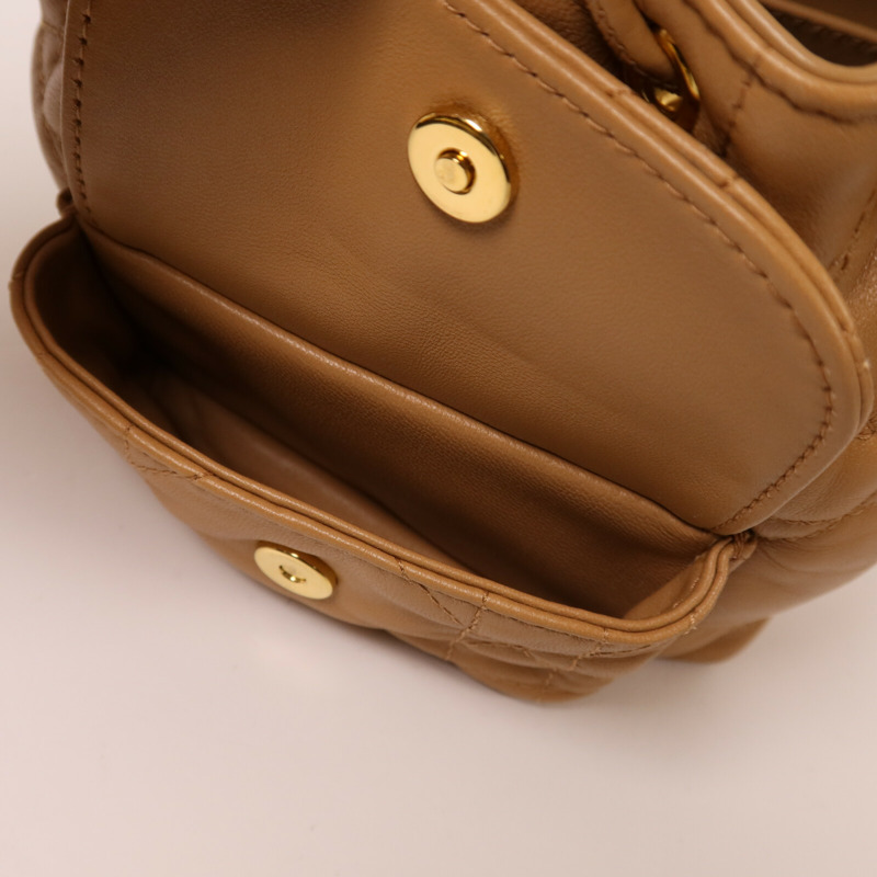 Dior 牛皮皮革Nano Caro Bucket Bag金扣手挽肩背兩用袋-17