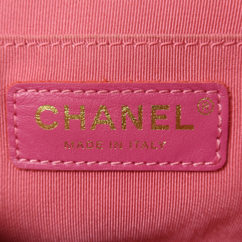 CHANEL 羊皮皮革In The Loop金扣鏈帶手挽肩背兩用袋-5