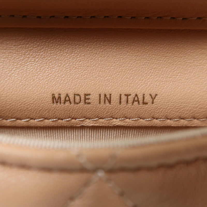 CHANEL 羊皮皮革Chain Shoulder金扣鏈帶肩背袋-6