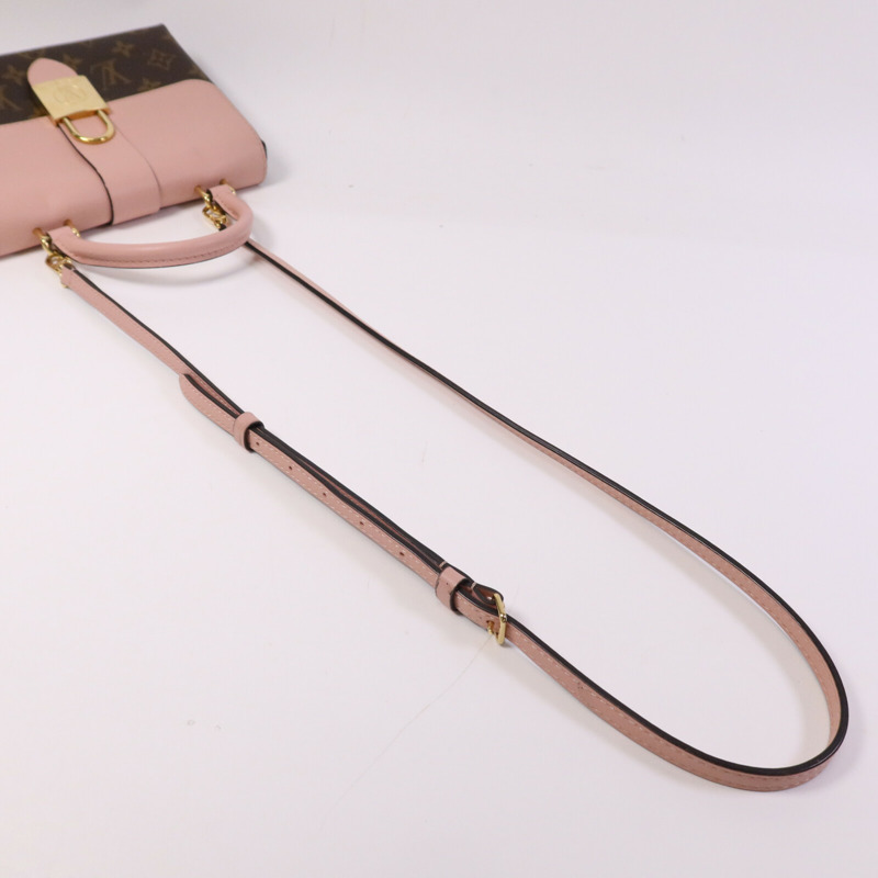 LOUIS VUITTON Monogram Locky BB金扣手挽肩背兩用袋-8