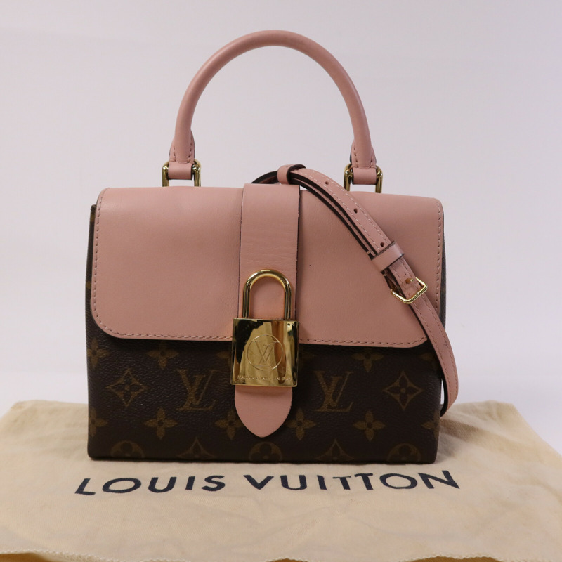 LOUIS VUITTON Monogram Locky BB金扣手挽肩背兩用袋-9