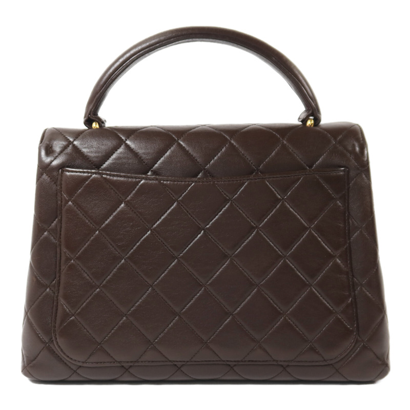 CHANEL 羊皮皮革Vintage Hand Bag金扣手挽袋-1