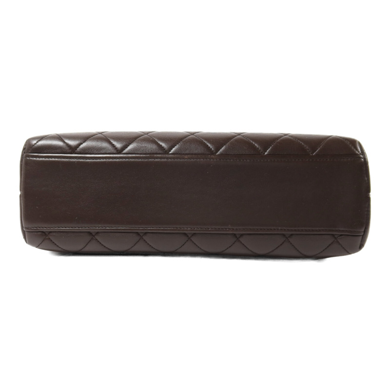 CHANEL 羊皮皮革Vintage Hand Bag金扣手挽袋-3