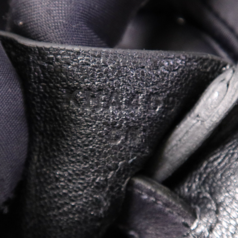 HERMES Volupto皮革Birkin 25銀扣手挽袋Noir-6