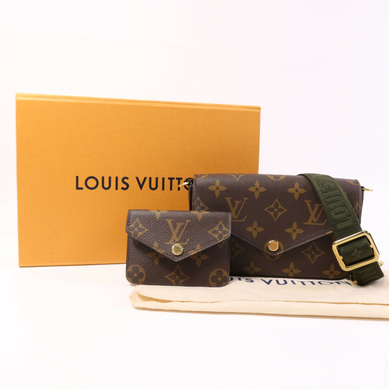 LOUIS VUITTON Monogram Felicie Strap & Go金扣肩背袋-8