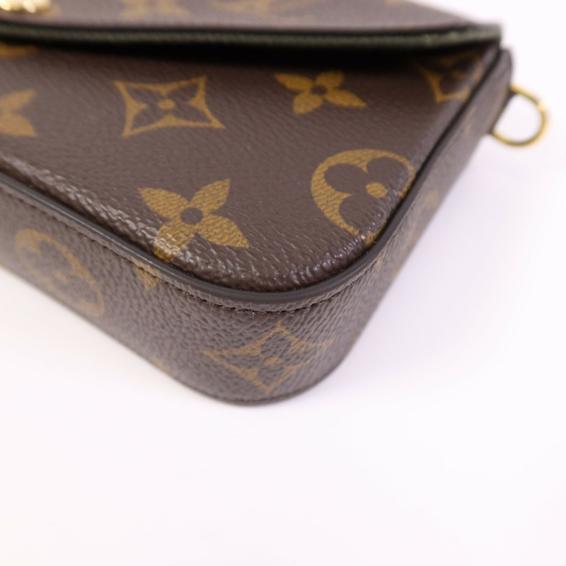 LOUIS VUITTON Monogram Felicie Strap & Go金扣肩背袋-10