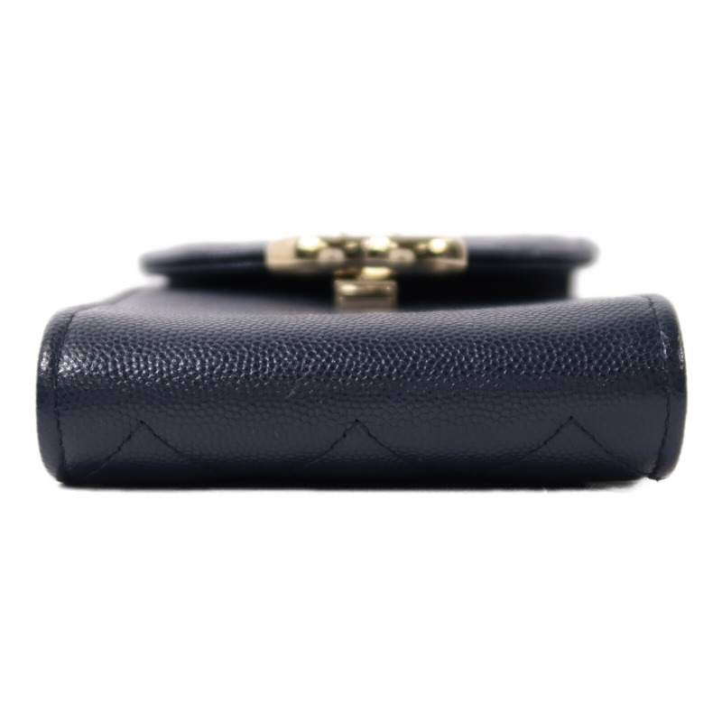 CHANEL 牛皮皮革CC Quilted Phone金扣鏈帶肩背袋-3