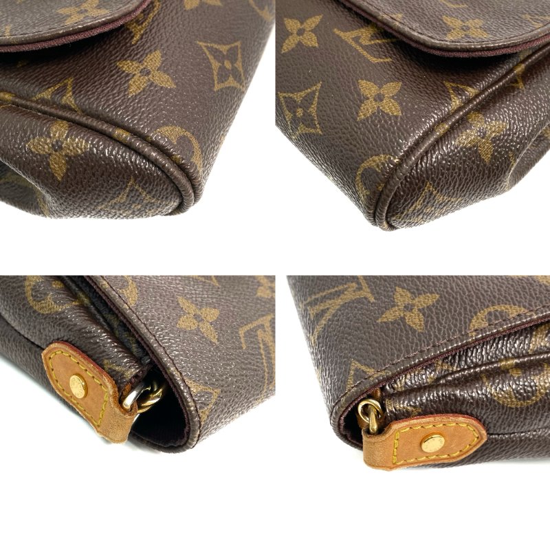 △ Louis Vuitton 路易威登 Brown Coated Canvas Monogram Favorite MM Shoulder Bag M40718 啡色塗層帆布經典老花肩背袋 - 257020797-5