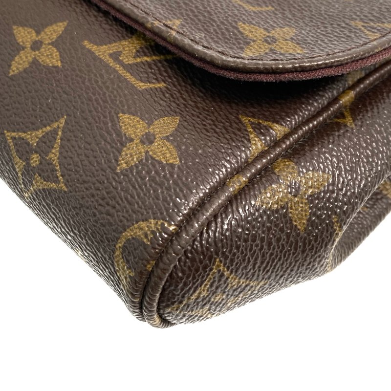 △ Louis Vuitton 路易威登 Brown Coated Canvas Monogram Favorite MM Shoulder Bag M40718 啡色塗層帆布經典老花肩背袋 - 257020797-13