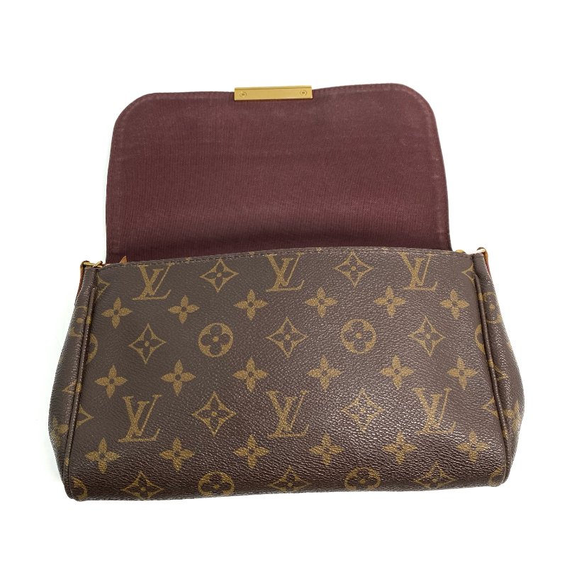 △ Louis Vuitton 路易威登 Brown Coated Canvas Monogram Favorite MM Shoulder Bag M40718 啡色塗層帆布經典老花肩背袋 - 257020797-17