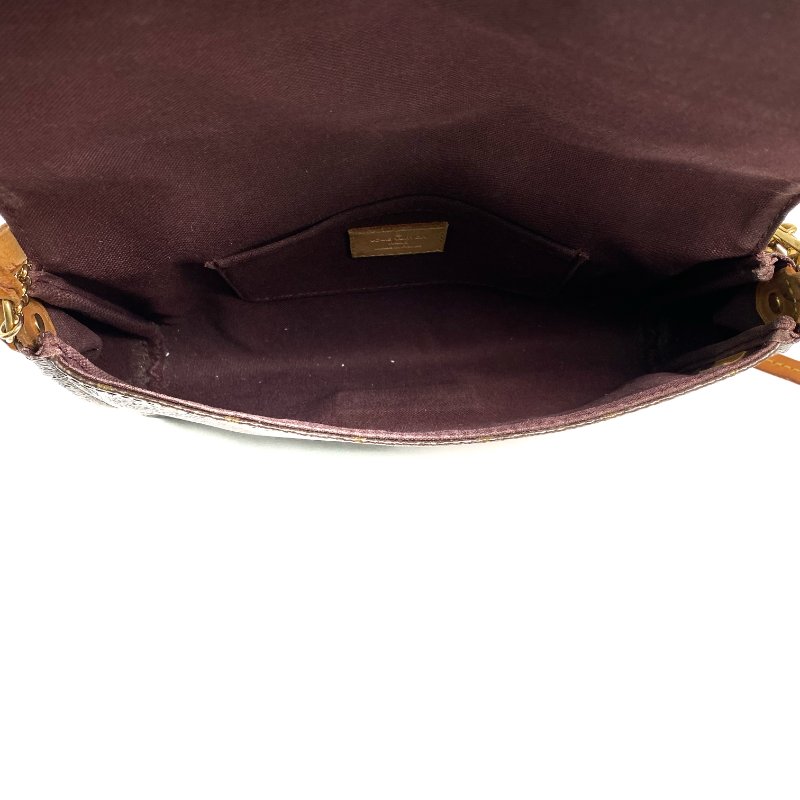 △ Louis Vuitton 路易威登 Brown Coated Canvas Monogram Favorite MM Shoulder Bag M40718 啡色塗層帆布經典老花肩背袋 - 257020797-24